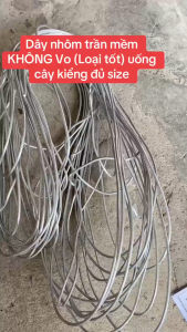 Dây nhôm trần mềm (Loại tốt) dây nhôm uống cây kiểng đủ size Dây nhôm trần 1kg sỉ/lẻ chuyên dùng uốn cây quấn câycảnh