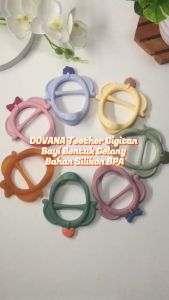 DOVANA Teether Gigitan Bayi Bentuk Gelang Bahan Silikon BPA Free Silic
