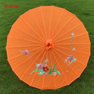 Retro Chinese Cheongsam Dance Show Props Silk Cloth Umbrella Performance Decorative Canopy Hanging Lighting Decoration