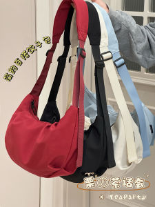 Casual Easiest for Match Crossbody Bag Lightweight Japanese Style Ins Retro Dumpling Bag Female College Student Class Commuter Shoulder Bag