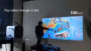 (SG Stock) HD Android Smart Projector Singapore | Built in Netflix Youtube Streaming apps | Wifi Bluetooth USB HDMI connection 50-150inch display | BEAMO Ray Wanbo Alternative