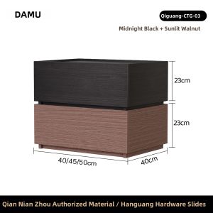 DAMU | Customized Solid Wood Italian Style Bedside Cabinet
