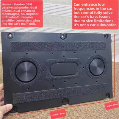 LANCATPEPP | Loa Subwoofer Ô Tô Siêu Mỏng Động Cơ kép Âm Bass Sạch Dual Cone