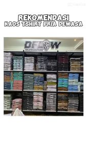 Kaos Pria DFLOW Asli Diskon Katun Combed 24s