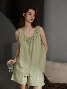 Outerwear Compatible Cooling Women Pajama Tank Top Shorts Set