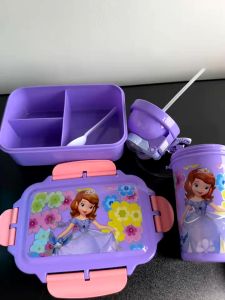 Cartoon baunan lunch box for kids girl and boy | lunch box with tumbler hight quality