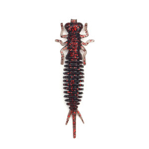 DNDYUJU Ấu Trùng 10 Chiếc 55 Mm 1.4G Chuồn Chuồn Mềm Câu Cá Giun Jigging Dụ Nhân Tạo Mồi Cho Đại Dương Sông Hồ Bãi Biển Câu Cá