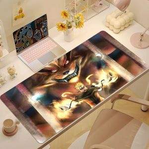 Bandai | Itachi Uchiha N-Naruto Uzumaki Mouse Pad Non-slip Thickened MousePad Large Writing Lockedge Office Student Gaming Cushion