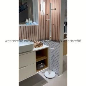 Standing Hanger Gantungan Besi Berdiri Aksesoris Tas Topi Baju Wooden Balls 171cm WEO IF9516