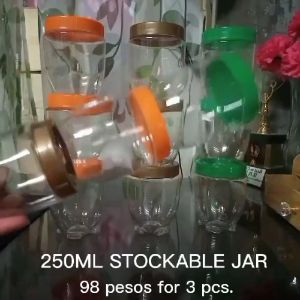 225ML STOCKABLE CANISTER/VERY CUTE AND AFFORDABLE PRICE 98 PHP FOR 3 PCS