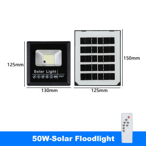 Outdoor Solar Lamps LED Lights Garden Lighting Floodlight IP67 Waterproof Stairs Wall Solar Light Dimming remote Control 3 model