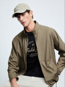 SEASON HIGH | Summer Mens Jacket Loose Stand Collar Long Sleeve Zip Front Fashion Versatile Comfortable