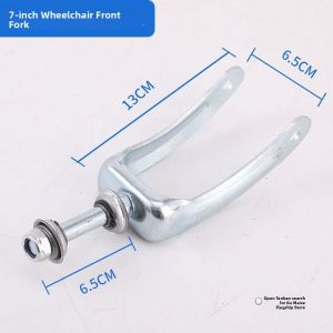 gumahus | 6/7/8 Inch Wheelchair Front Wheel Set with Ball Bearing Solid Wheel