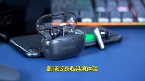 Awei T52 TWS HIFI Stereo Wireless Earbuds (Black) | In-Ear Bluetooth Earphones with Microphone Mic Gaming Dual Modes