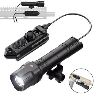 Convoy 1200 Lumens Tactical Flashlight Aluminum 3 Modes LED Hunting Light with Pressure Switch for Picatinny Rail Airsoft
