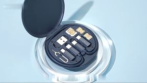 penyimpanan kabel data Fast Charger USB Multifungsi 60W Pengisian cepat Pin kartu Micro/Tipe-C Wanbo Series