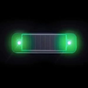 Mini LED Solar Power Car Warning Light Wireless Anti-Theft Simulated Alarm Caution Lamp Night Security Flashing Dummy Alarm