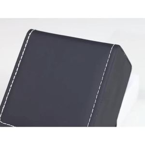 Black Single Watch Gift Box with Pillow PU Leather Wristwatch Display Case Organizer for Men Clamshell PU leather watch case