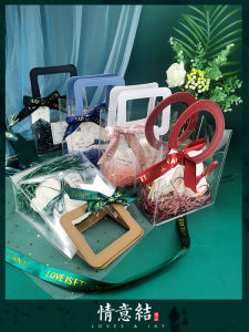 Transparent PVC Gift Bag Gift Bag Handbag Gift Box for Box Birthday Wedding Bridesmaid