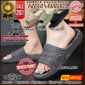 Sandal Sendal Slop Pria Kulit Casual Distro Kualitas Premium Jahitan Rapih Kuat Awet Ringan Empuk Nyaman Kasual Kekinian Terbaru Traveling Santai Pesta Outdoor Kondangan Selop Slip On Pria Cowok Cowo Laki Laki Dewasa Orang Tua S89