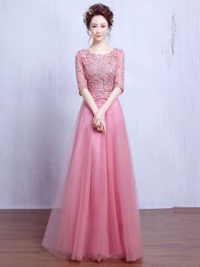 Elegant Long Sleeve Evening Gown Mid-Sleeve Performance Dress Banquet Hostess Competition Chorus Outfit Soft Net Korean Style