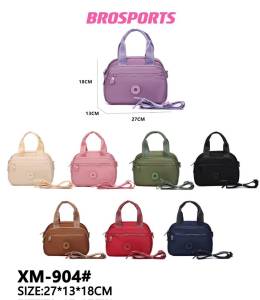 กระเป๋าสะพายข้างมีสีพื้นและลายดอกไม้ พลาสเทล แถมพวงกุญแจ