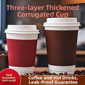 LANYUEXING | Insulated Anti-Scalding S-shaped Disposable Coffee Cup