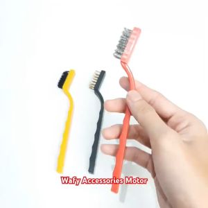 Sikat Kawat Set Isi 3 Mini Wire Brush 3 In 1 Kuningan Baja Nilon