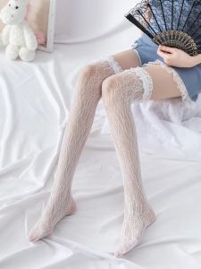 Terlaris!! Kaos Kaki Lolita Wedding Bunga Pita Ribbon Flower Harajuku Cosplay Y2K Anime