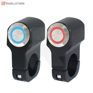 REVO 9553 Alloy Handlebar 3 wire switch with LED Light Clamp on off Motorcycle