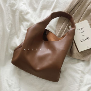 Vintage Simple Soft Leather Tote Bag