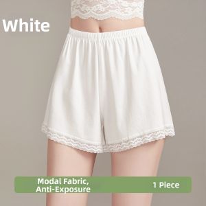 ASran | Lace Trim Modal Anti-See-Through Shorts