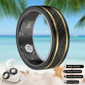 New Smart Ring Health Tracker Mens and Womens Heart Rate Health Rings Long Lasting Battery Sleep Smartring For Android IOS
