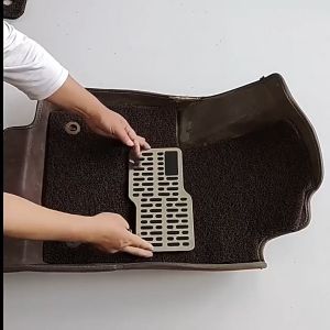 Stainless Steel Car Wear-resistant Pedal Thickened Pedal Board Main Cab Metal Repair Protective Foot Mat Auto Foot Rest Pedal Plate Floor Carpet Mats Non-slip Stainless Heel Pad For Truck Suv Black Beige Brown Car Accessories