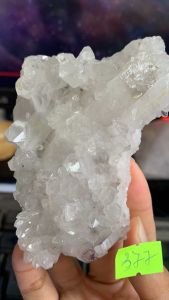 Đá thạch Anh VÀNG TÍM tán sắc pha lê tự nhiên trong suốt vàng Citrine thanh tẩy thiền định tarot cực mạnh Clear Quartz Natural 377