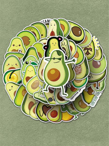 Waterproof Fruit Avocado Cartoon Stickers 100 Pcs DIY Graffiti Decoration for Luggage Notebook Laptop Mobile Tablet Cup Album Diary