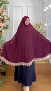 BISA COD Hijab Instan Syari Jumbo Pet Antem Kode RENDATING Bahan Kringkel Premium By Ory AjeZas Coll