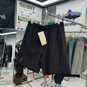 กางเกงขาสั้นวิ่งแบบยืดหยุ่นระบายอากาศได้ดีสำหรับผู้ชาย กางเกงขายาวทรงตรงสำหรับฤดูร้อน กางเกงลำลองสำหรับกลางแจ้ง