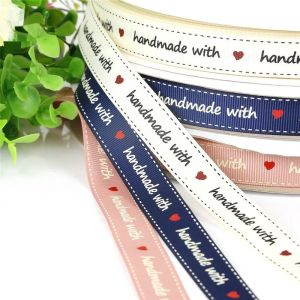 5 Meters 15MM Wrapping Ribbon Grosgrain DIY Handmade Gift Wrapping Ribbon Bouquet Ribbons Threaded Handmade Ribbon Handmade With