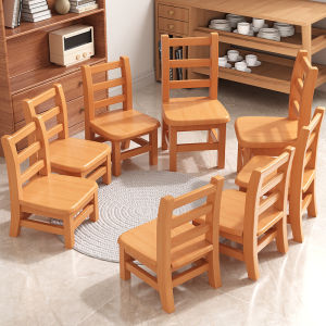GUANGMANZHI | Solid Wood Stool with Backrest