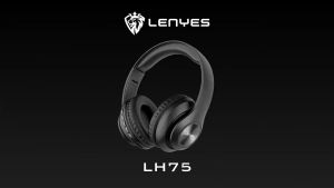 LENYES LH75 wireless Bluetooth 5.0 headphone heavy bass hifi stereo headset foldable design with Mic