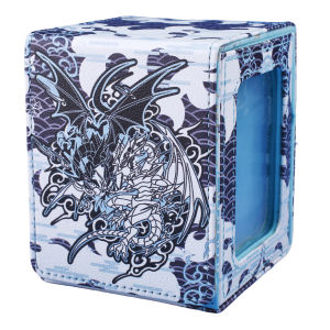 Diviner Dragons Chi Deck Storage Boxes Magnetic Closure PU Leather Holds 120+ Cards for PTCG YGO TCGMTG Card Game Collection
