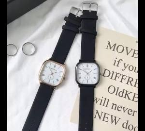 Fashion Square Womens Watch Casual Silicone Strap Quartz Watches Sports Wristwatch For Men Women Students