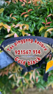 Tas Pinggang Kalibre Ocra Waist Bag 921567914 Gold-Black Tas Selempang Pria 921567 914