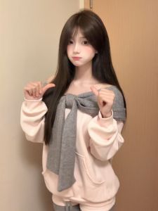 CHANGTONG | Tender Style One-shoulder Top Shorts Set