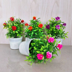 PBP16 Pot Bunga Plastik / Tanaman Palsu / Bunga Hias Dekorasi Rumah Import Murah Jakarta