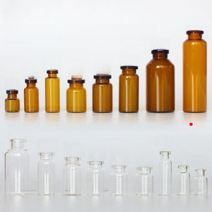 2/3/5/7/8/10/15/20/30ml Glass Bottle Sampling Bottle Storage Bottle Experimental Sample Penicillin Bottle 10ml