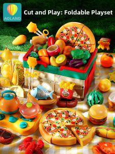 YAOLAN | Fruit Vegetable Cutting Playset Safe Teething Toy