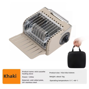 oein | Bếp Gas Mini Di Động 1200W Bằng Thép Không Gỉ Dùng Cho Cắm Trại Ngoài Trời Đi Bộ Đường Dài Du Lịch Làm Nóng Nhanh Kiểu Thẻ.