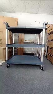 {HÀNG CAO CẤP} Xe đẩy thức ăn xe phục vụ dọn dẹp chén rĩa 3 tầng